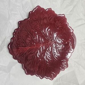 2/15 Red Decorative Plate from France